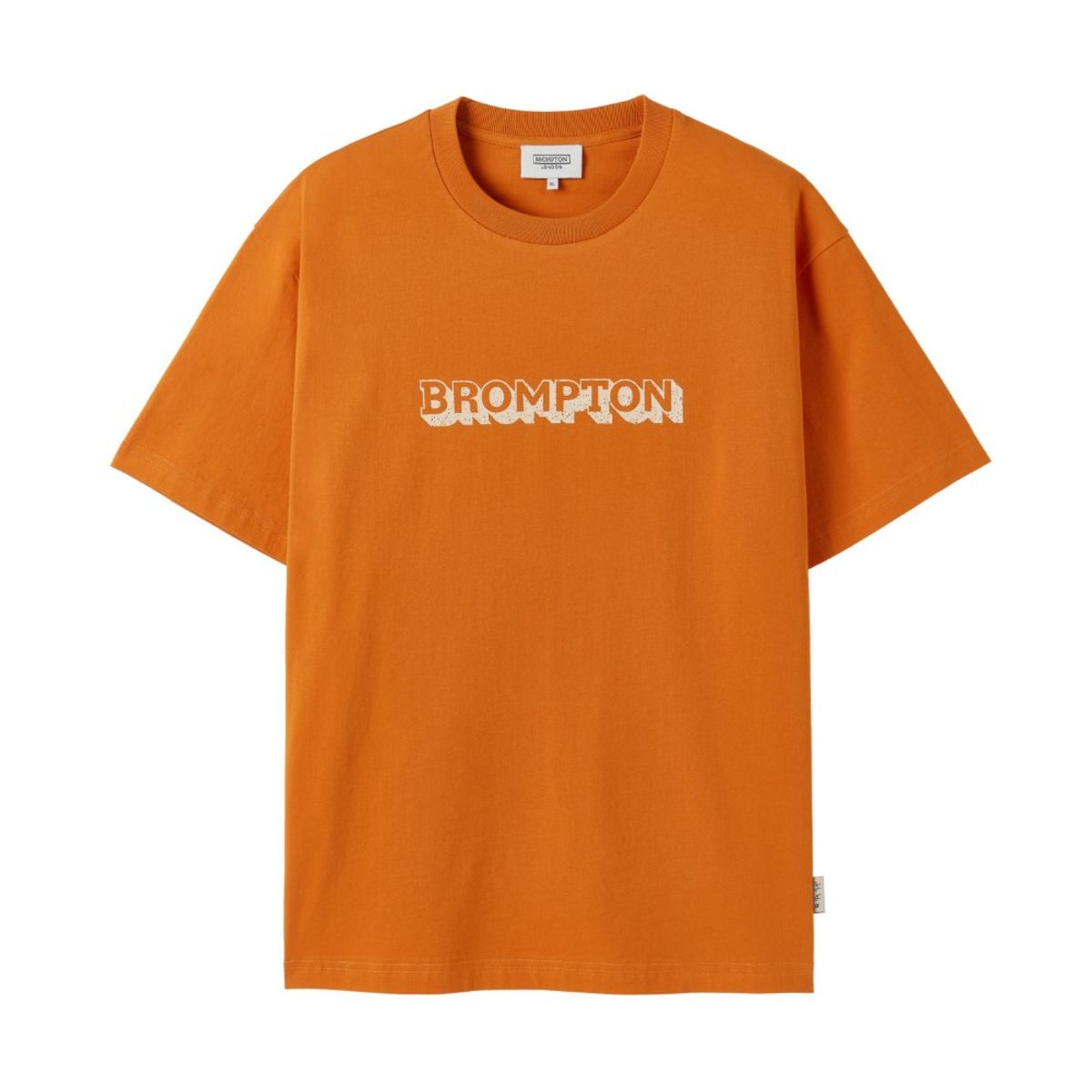 브롬톤 런던(BROMPTON LONDON) BROMPTON LOGO SHORT SLEEVE - ORANGE (P252UTS450)
