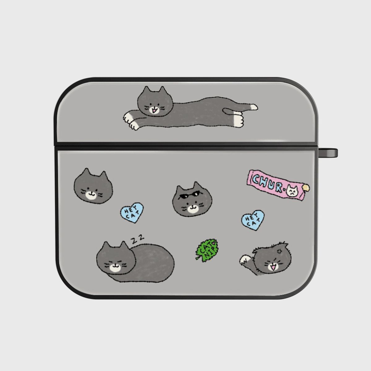 더나인몰(THE NINEMALL) heycat drawing pattern [bumper 에어팟케이스 시리즈]