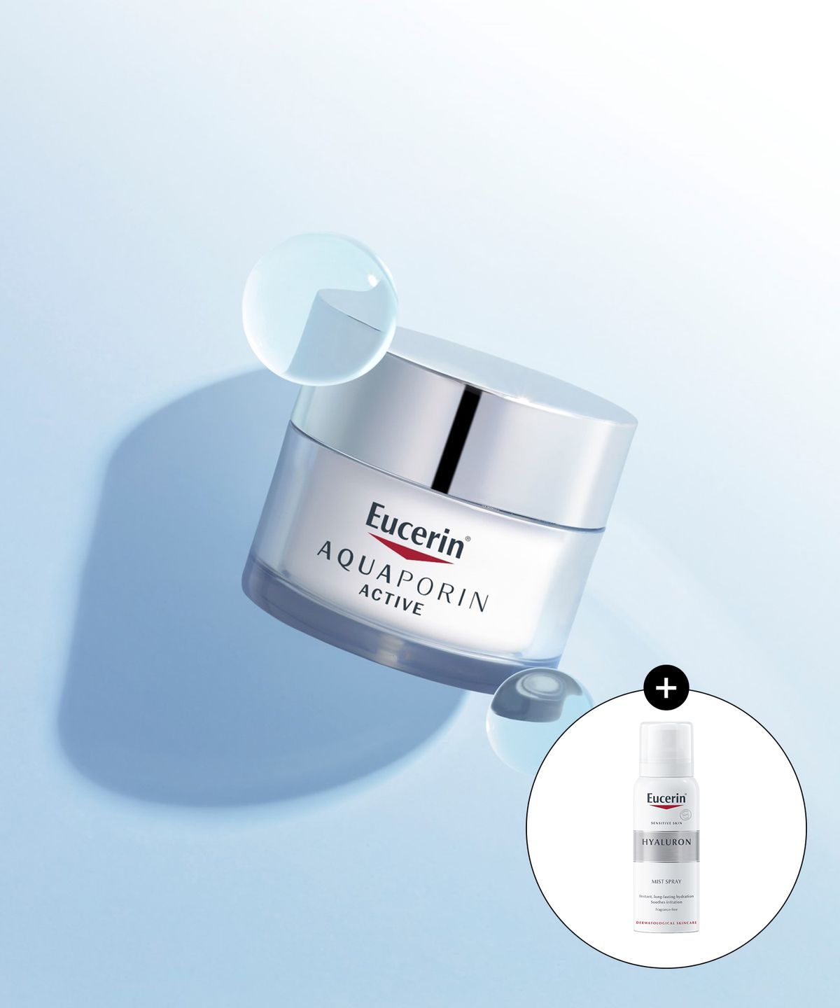 유세린(EUCERIN) 유세린 아쿠아포린 액티브 포 노멀 투 컴비네이션 스킨 50ml (중/복합성 피부용) + 하이알루론 미스트 50ml 중정