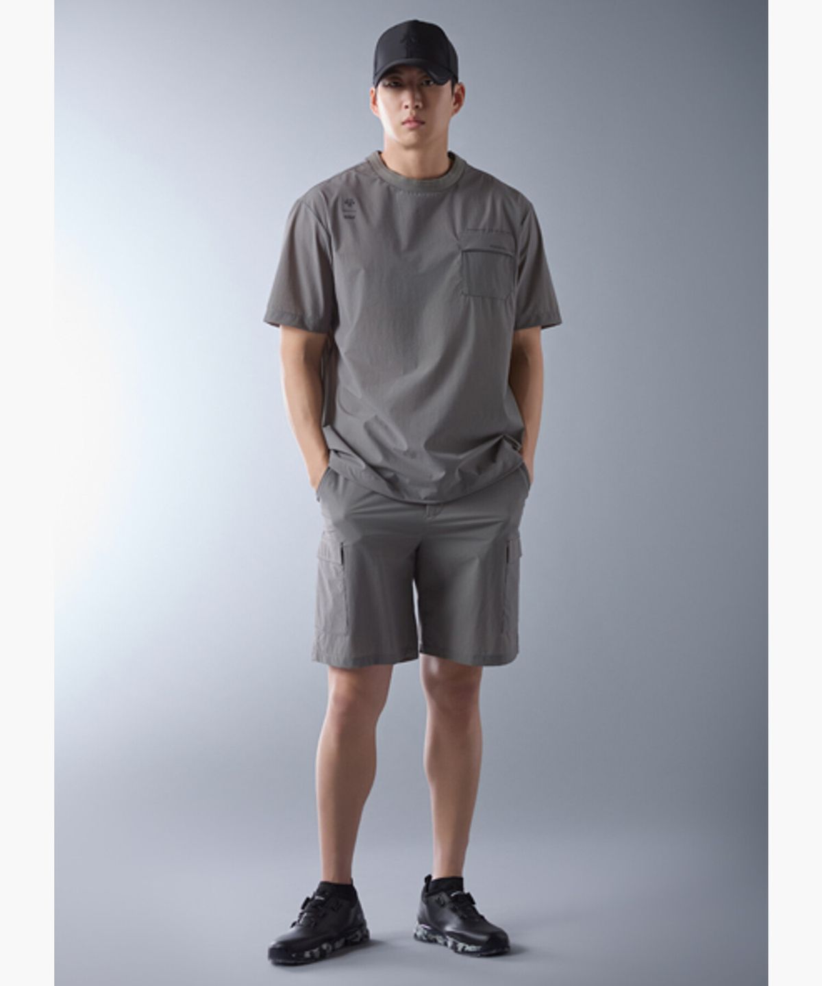데상트 골프(DESCENTE GOLF) 남성 우븐 아웃포켓 반바지 (DQ11MFSP31)