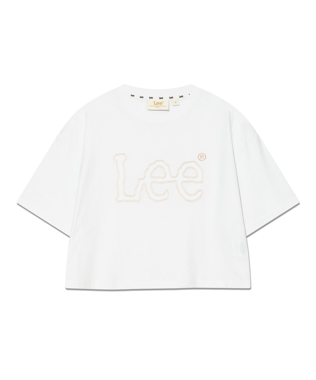 리(LEE) 우먼 아플리케 빅 트위치 로고 티셔츠 화이트