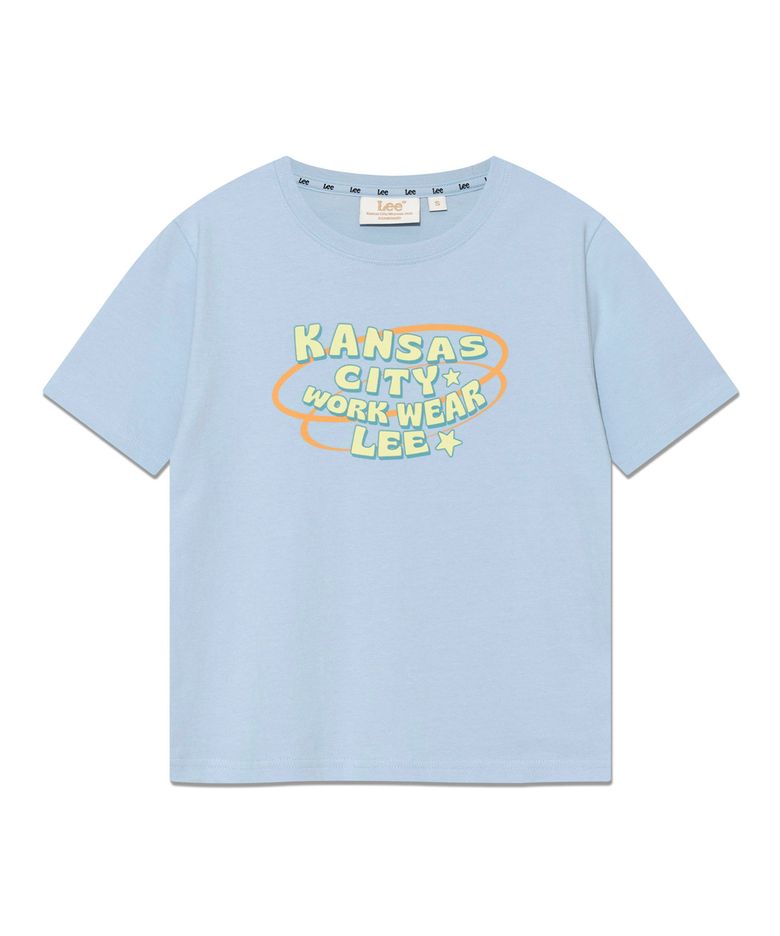 우먼 캔자스 시티 워크웨어 리 티셔츠 라이트블루