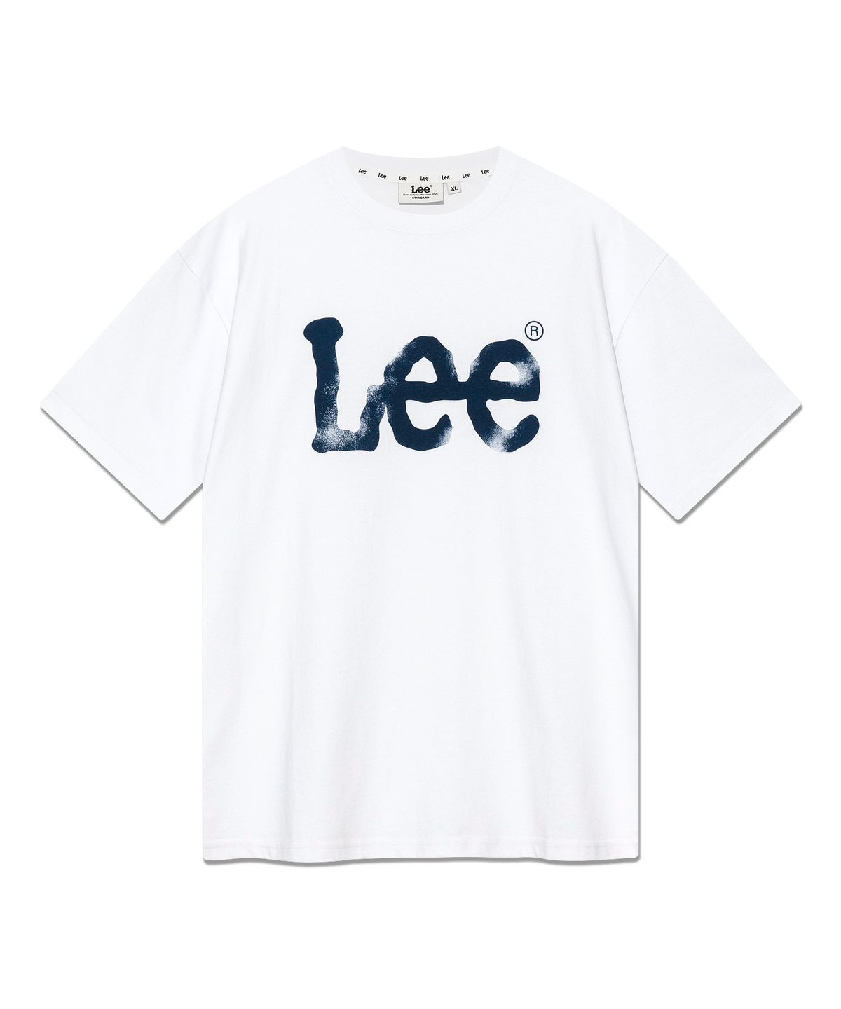 리(LEE) 스프레이 트위치 로고 티셔츠 화이트