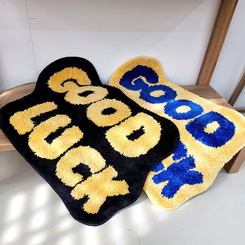 미니 러그 자카드 발매트 GOOD LUCK