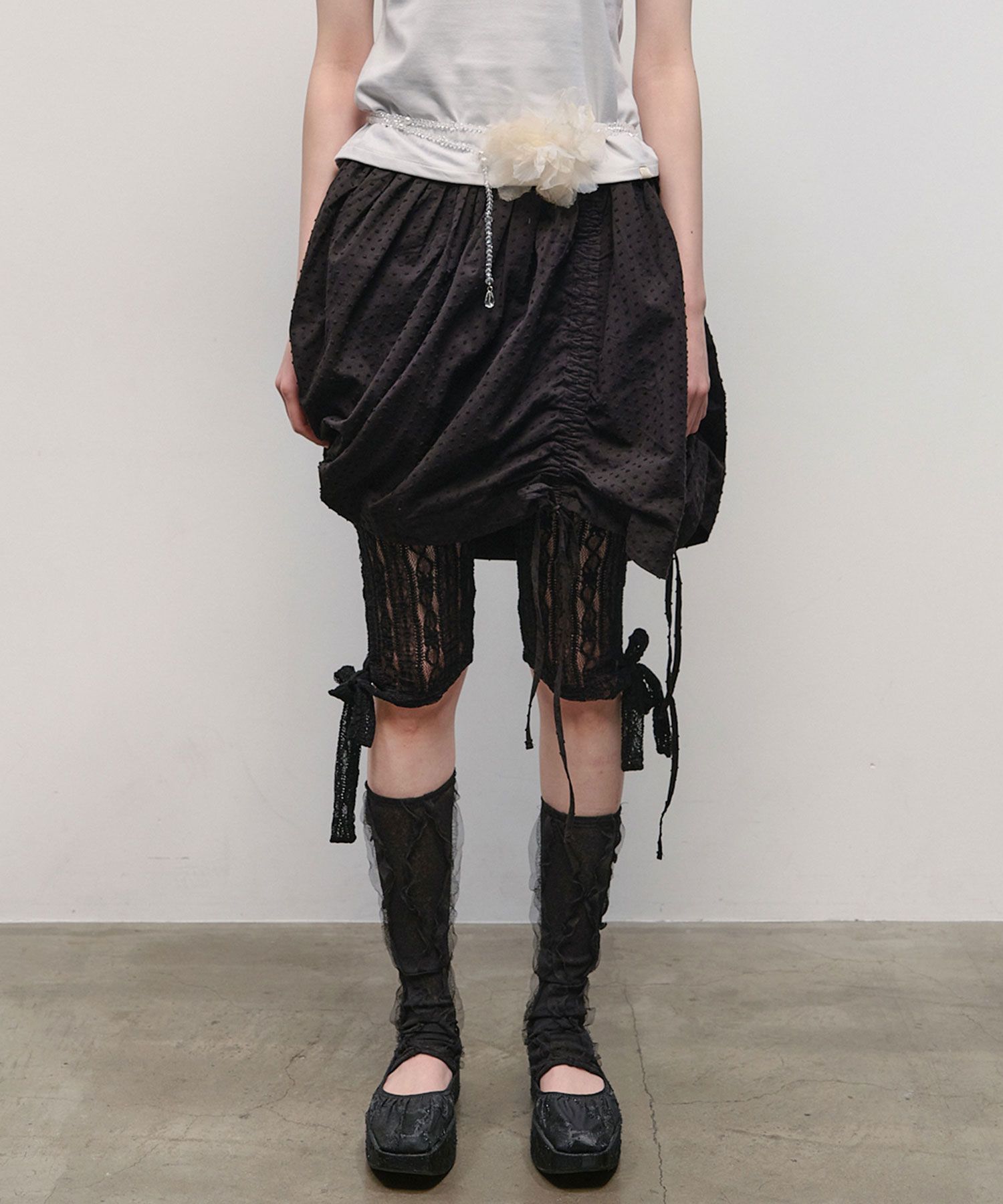 ワンピースその他 typeservice Asymmetrical Shirring Skirt Black MUSINSA | TYPESERVICE Asymmetrical Shirring Skirt [Black]