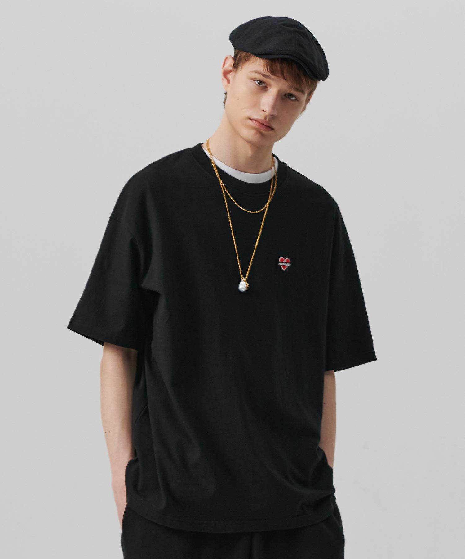 MUSINSA | BEYOND CLOSET Normantic Logo Cotton Short Sleeve T