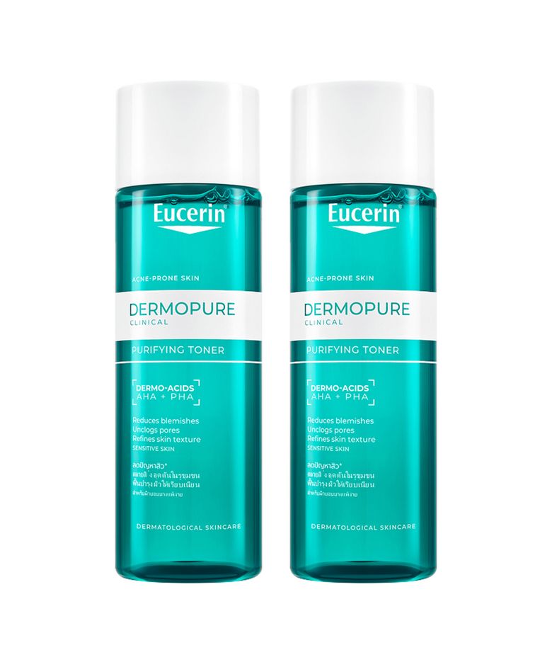 [2pack] 유세린 더모퓨어 클리니컬 퓨리파잉 토너 200ml x2 + 클렌징폼 50g 증정