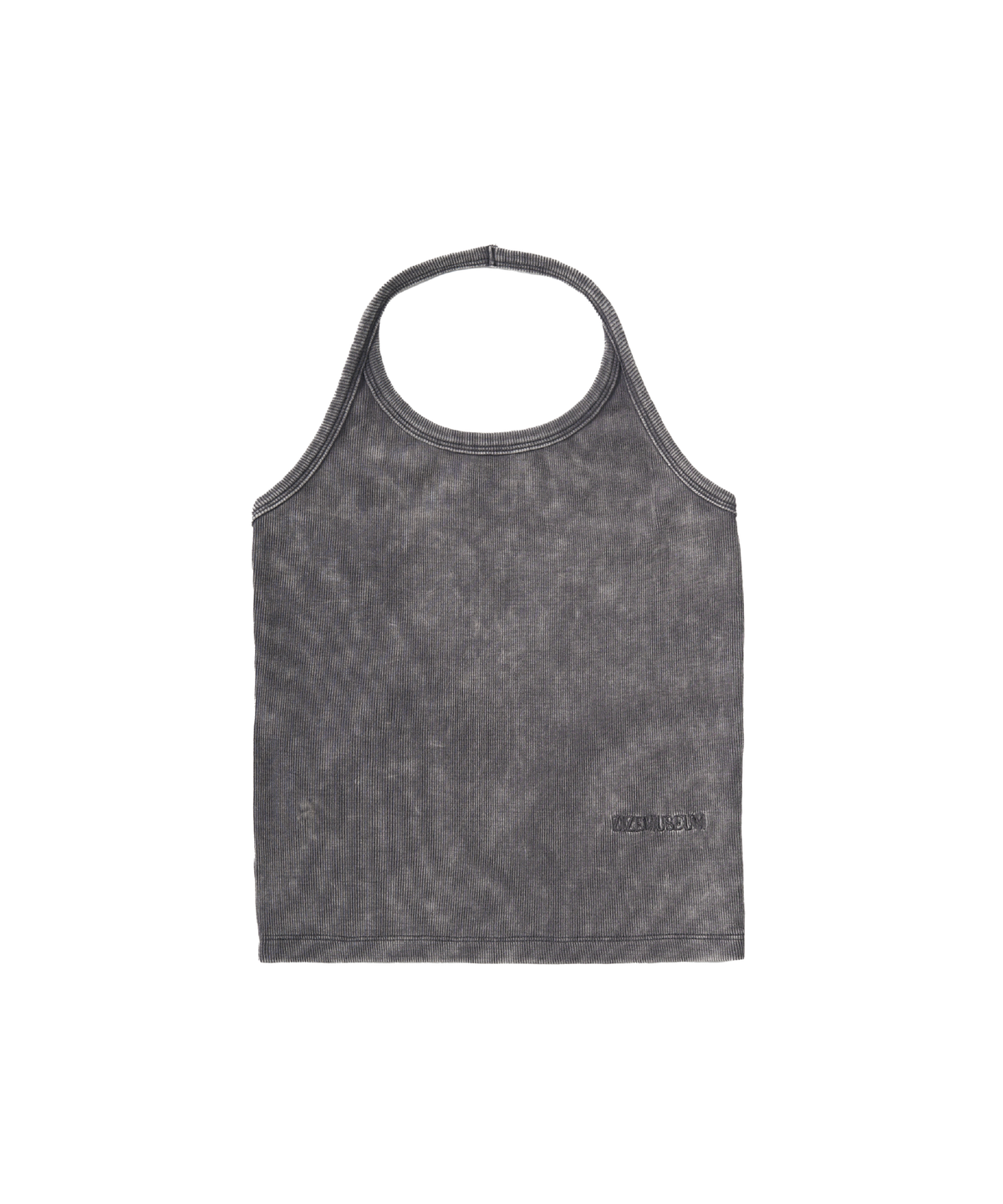 지제뮤지엄(ZIZEMUSEUM) GARMENT DYING HALTER NECK SLEEVLESS (STONE BROWN)