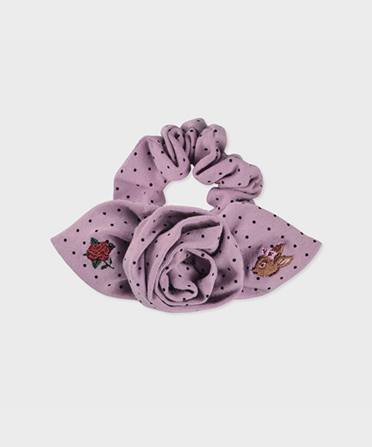 삭스어필(SOCKS APPEAL) NAT rose hair scrunchie bambi