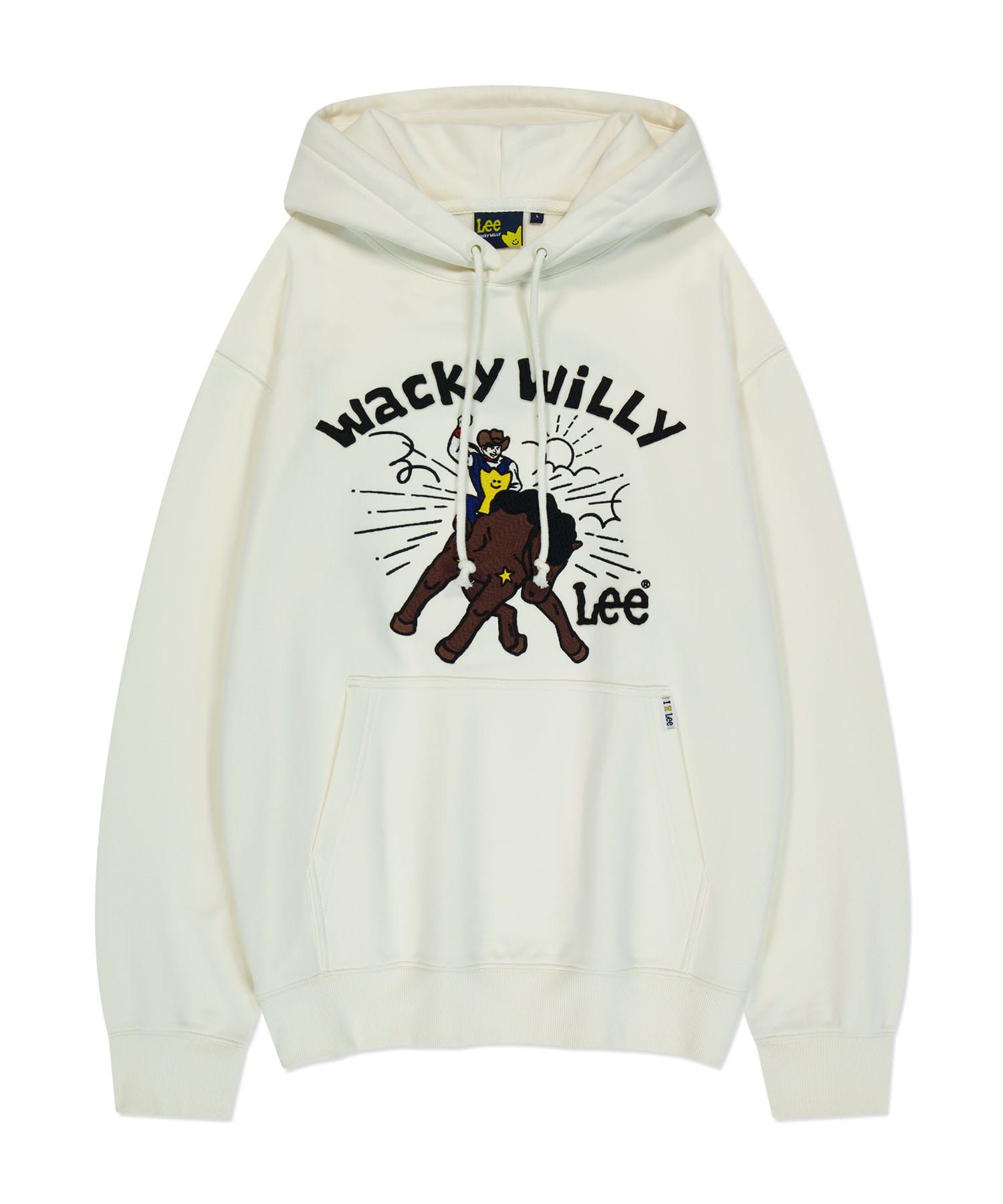[WACKYWILLY×x Lee] Graphics Hoodie (2 COLOR) MUSINSA | WACKY WILLY [Wacky Willy x Lee] Graphic Hoodie Cream