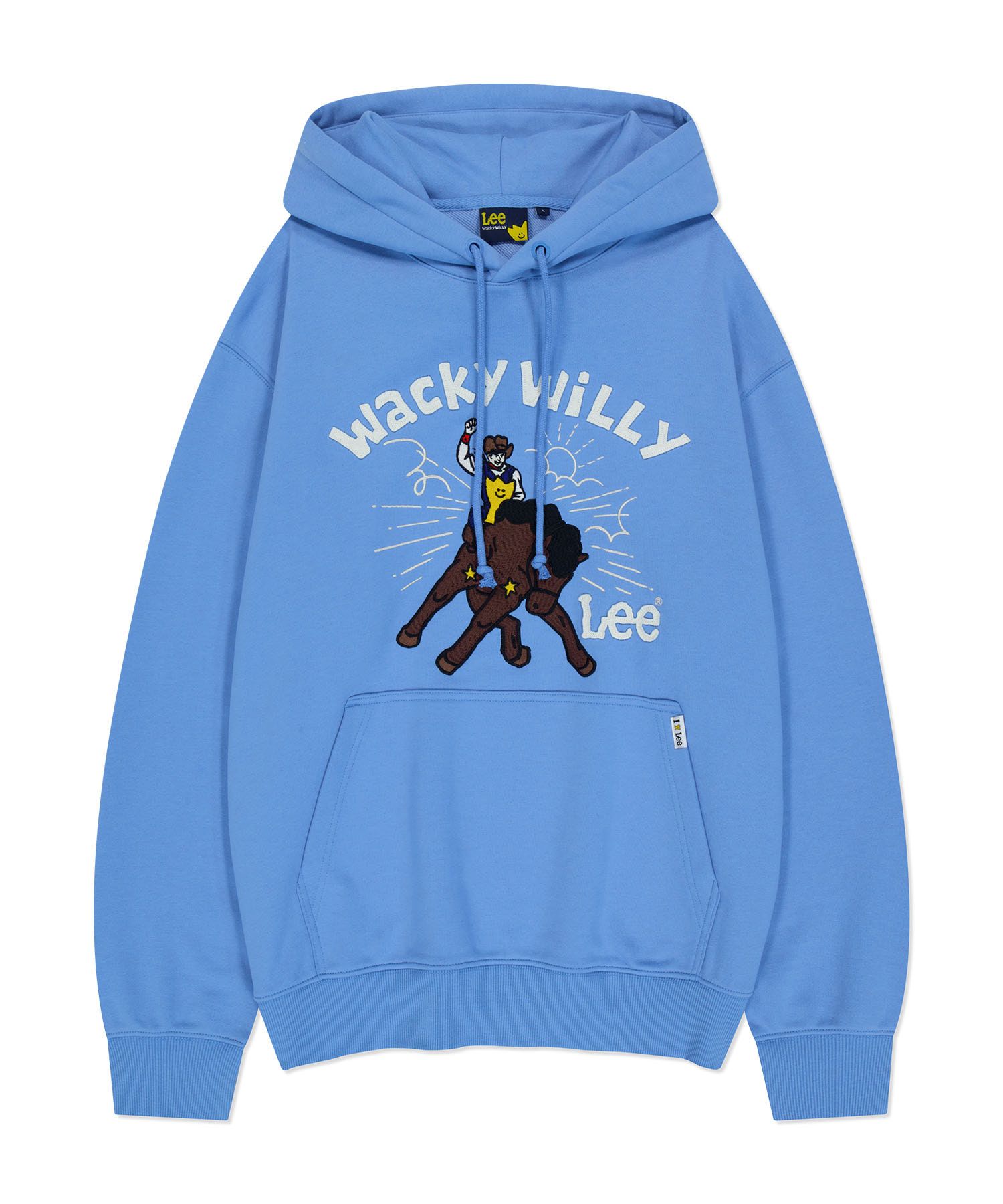 [WACKYWILLY×x Lee] Graphics Hoodie (2 COLOR) MUSINSA | WACKY WILLY [Wacky Willy x Lee] Graphic Hoodie Blue