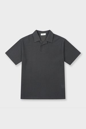 스카시 오픈카라 티에리 티셔츠 다크 그레이 BN4MTS727DY