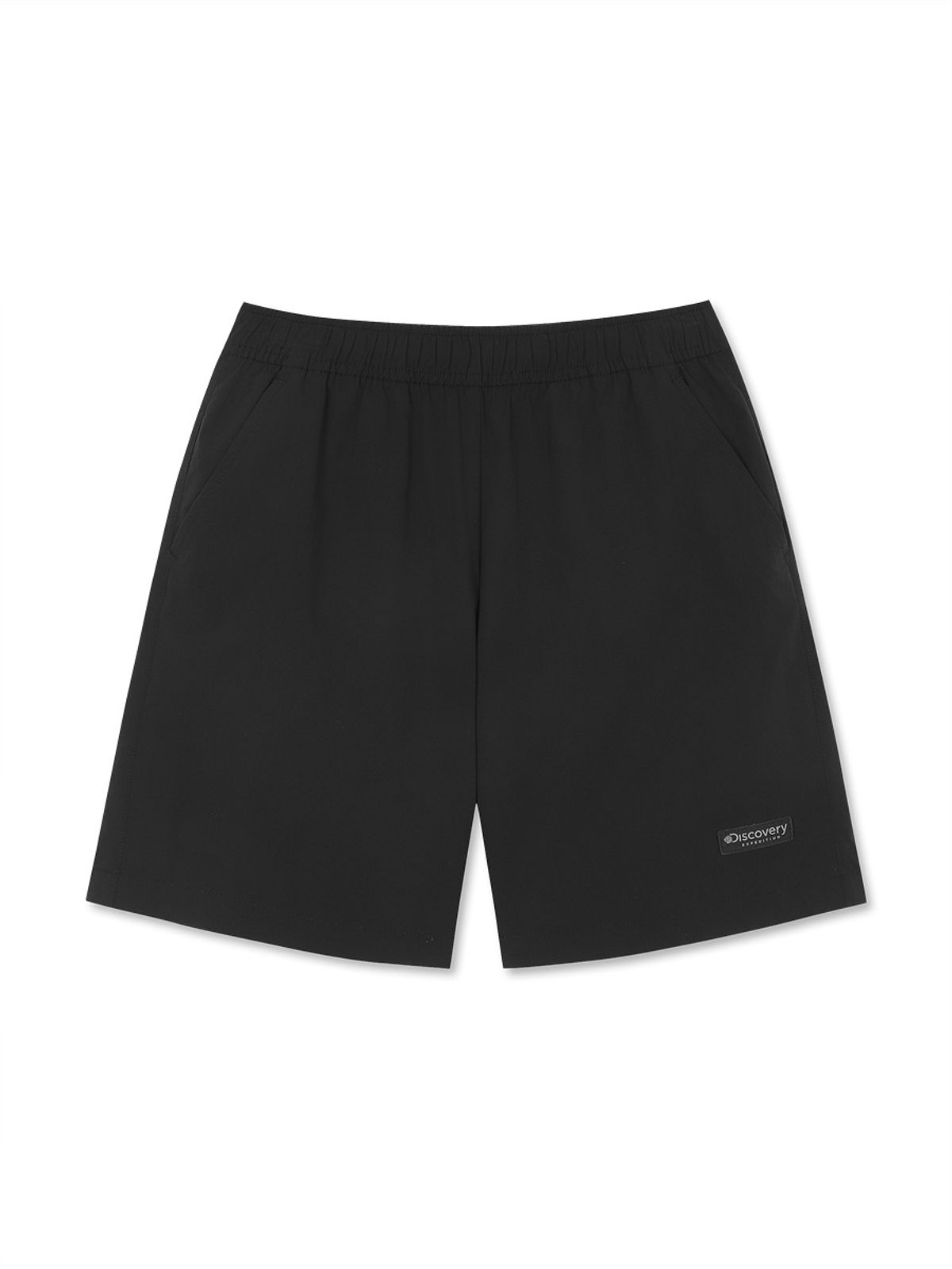 디스커버리 키즈(DISCOVERY KIDS) 키즈 프레시벤트 경량 우븐 에센셜 트레이닝 반바지 (BLACK)