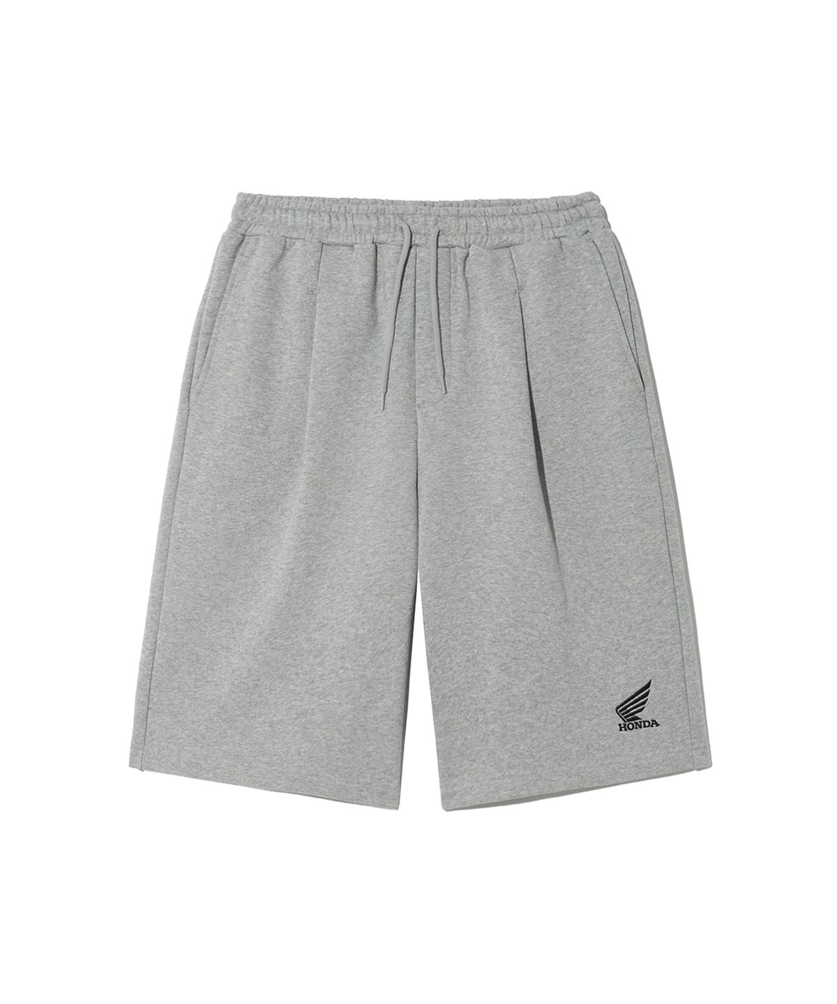 핍스 모터사이클(PHYPS MOTORCYCLE) Honda Original Wing logo Bermuda Sweat Pants_Gray