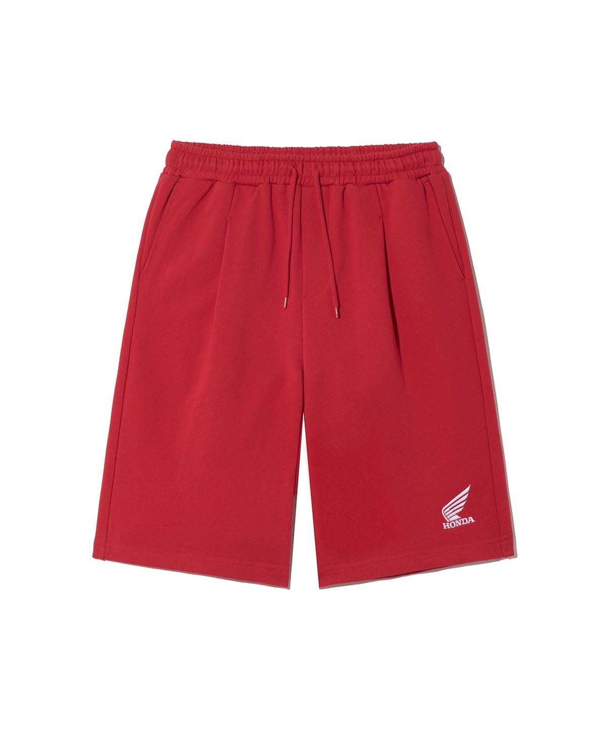 핍스 모터사이클(PHYPS MOTORCYCLE) Honda Original Wing logo Bermuda Sweat Pants_Red