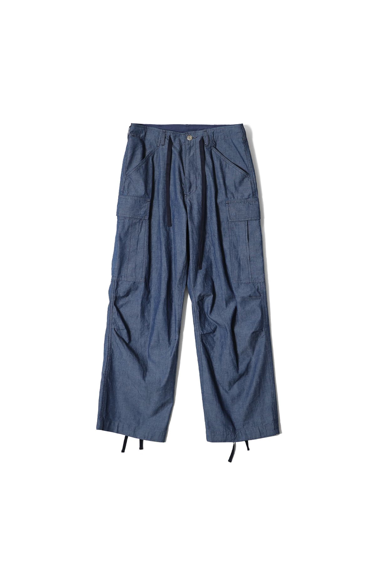 홀리선(HORLISUN) Keystone Chambray Cargo Pants Light Blue