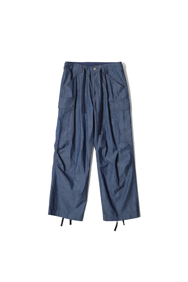 Keystone Chambray Cargo Pants Light Blue