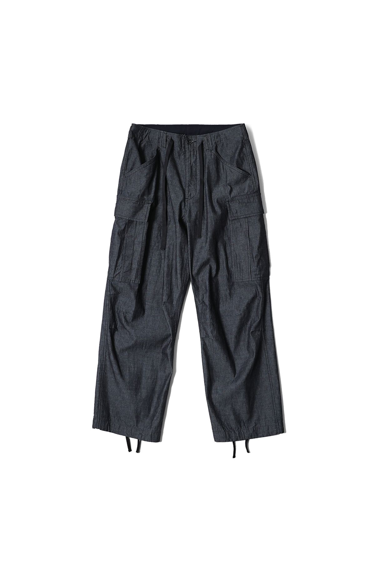홀리선(HORLISUN) Keystone Chambray Cargo Pants Dark Navy