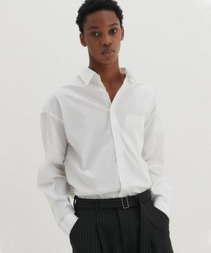 에센셜 링클 프리 셔츠 화이트