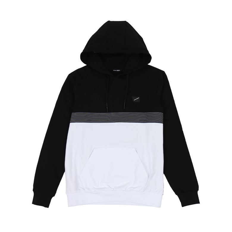 멀티 컬러 스트라이프 포인트 후드티 TEE194