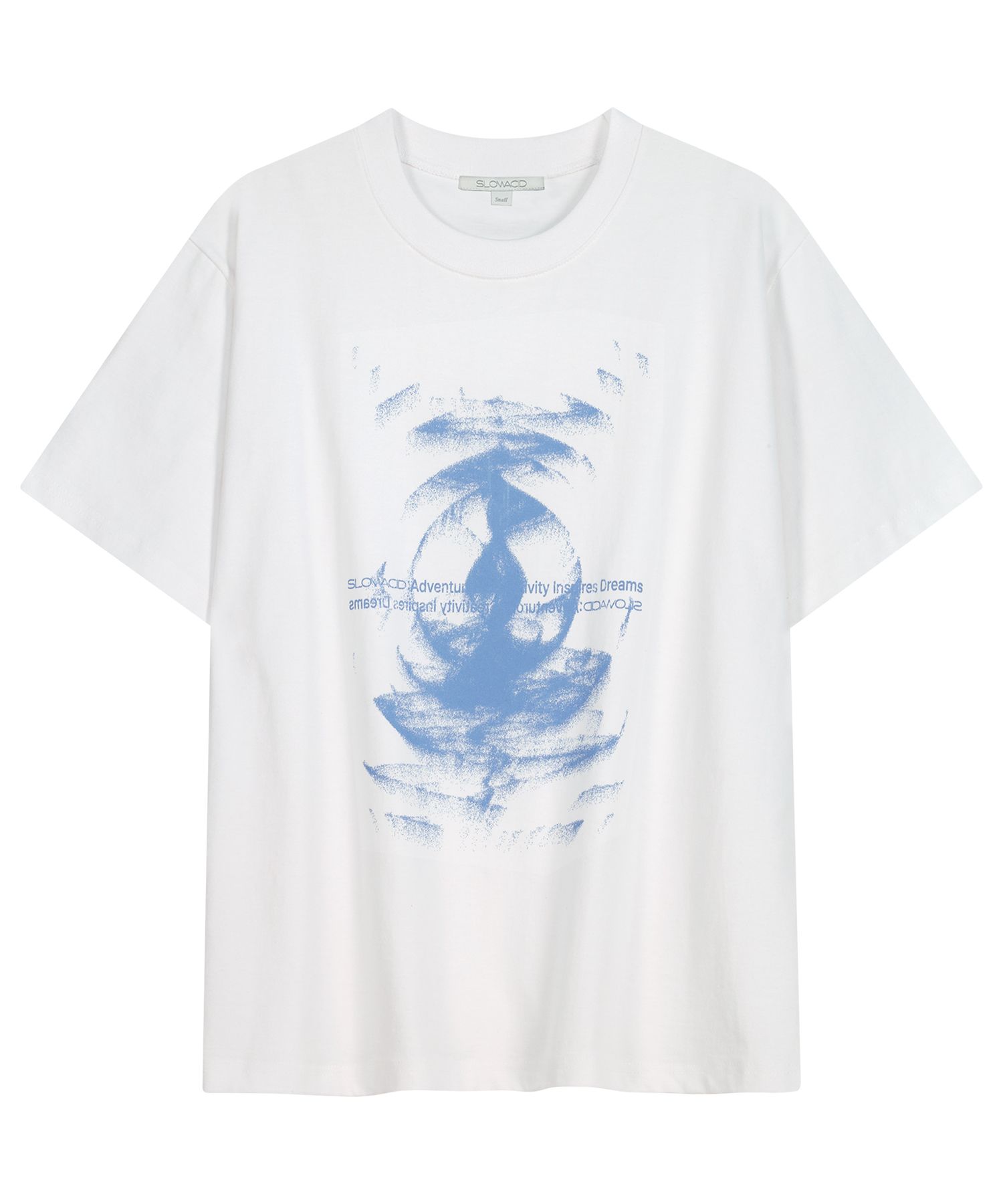 [SLOW ACID] Dune Wave Short Sleeve T-Shirt /追跡付 MUSINSA公式 | SLOWACID Dune Wave Short Sleeve T-Shirt [White]