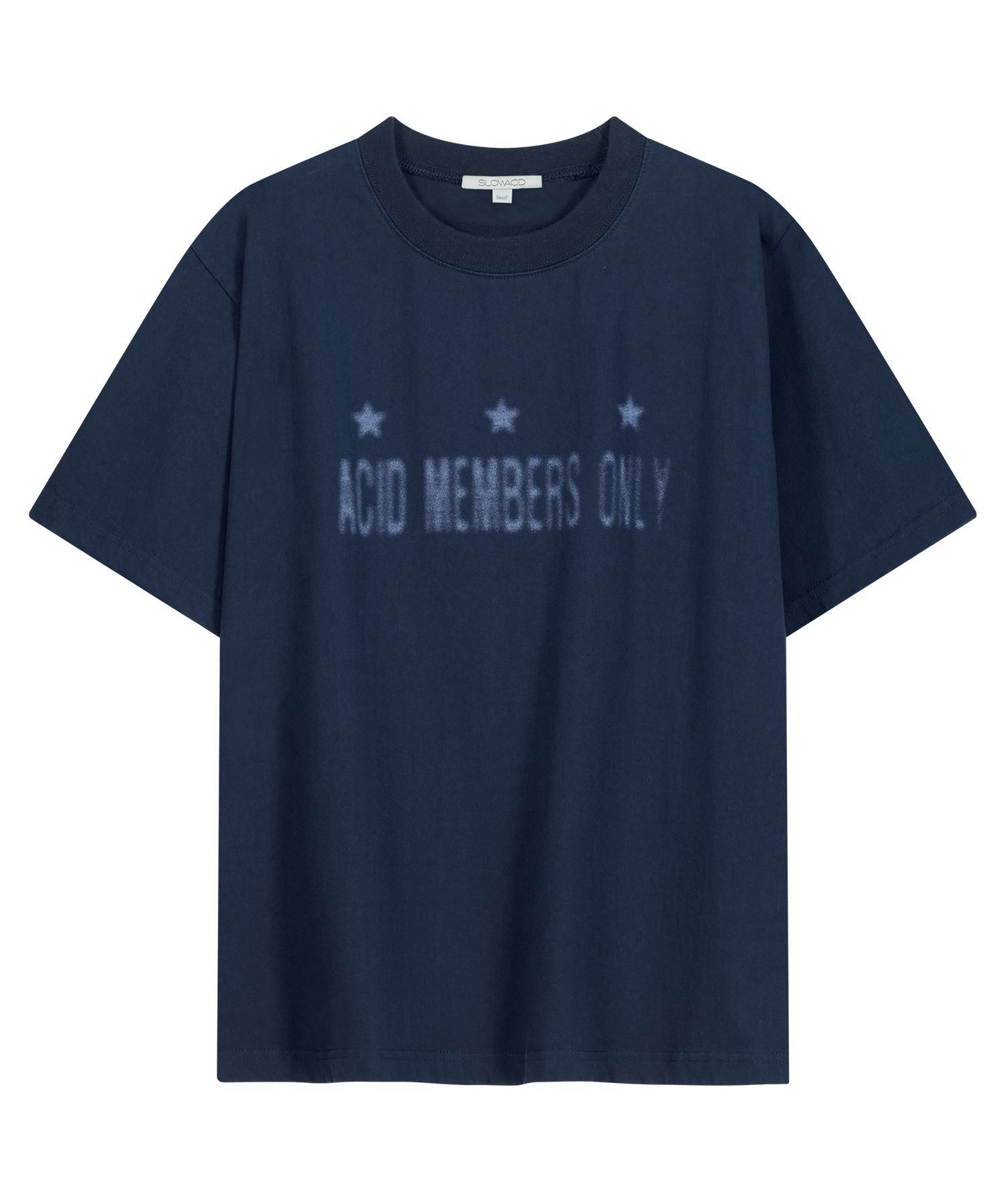 Tシャツ・カットソー [SLOW ACID] Washed Three Star Vintage Short Sleeve T-Shirt MUSINSA | SLOWACID Washed Three Star Vintage Short Sleeve T