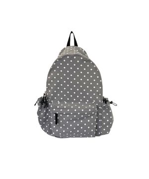 앤 도트패턴 코튼 백팩_그레이