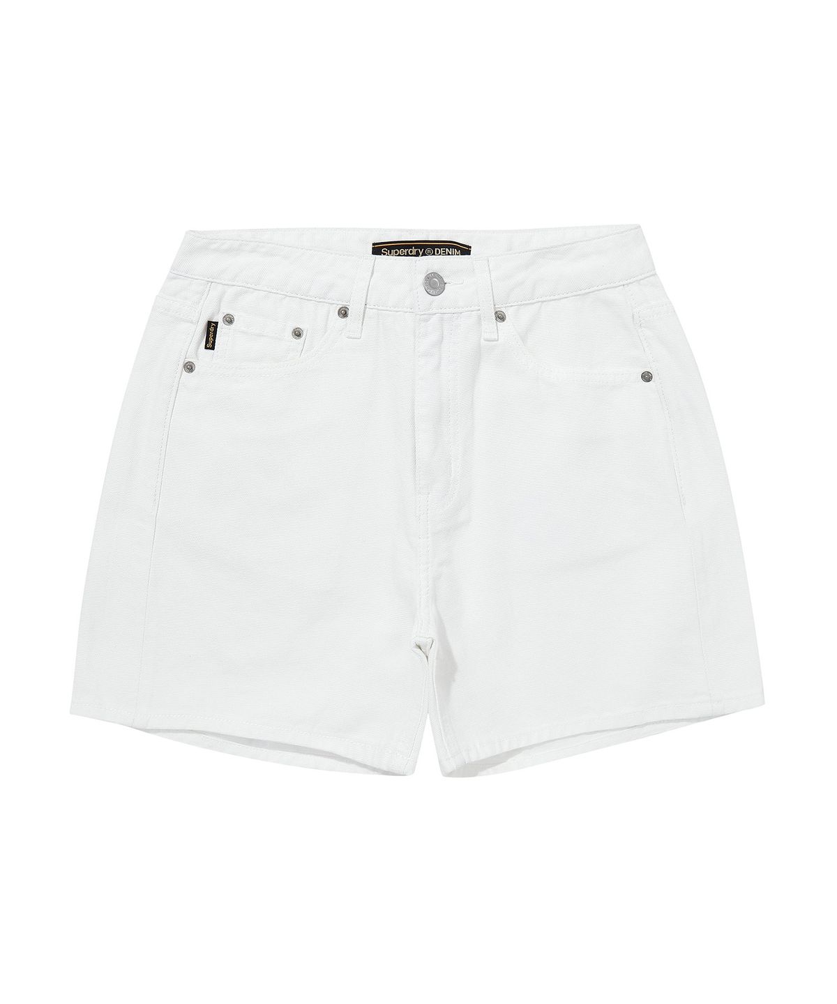 슈퍼드라이(SUPERDRY) W 포 쿼터 데님쇼츠 화이트