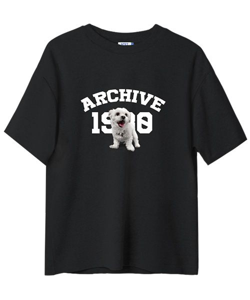 ★WAIKEI★ Maltese Archive Ringer Short Sleeve T-Shirt Black MUSINSA | WAI KEI Maltese Archive Line Graphic Ringer Short