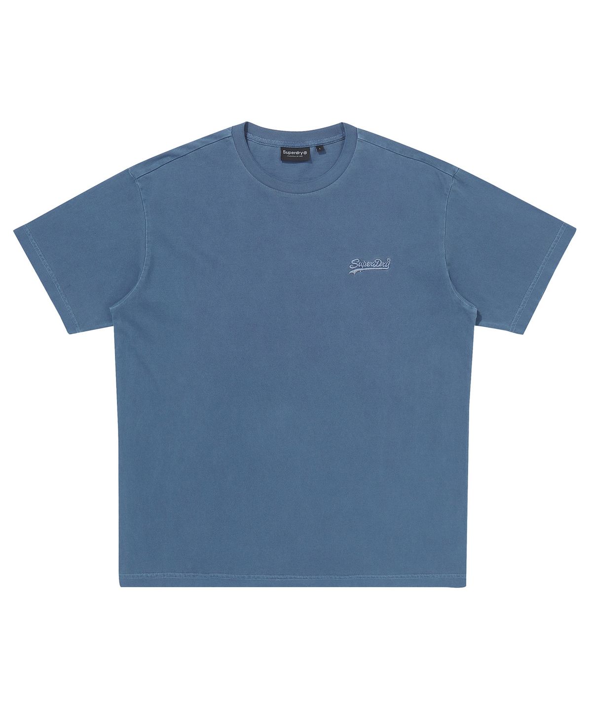슈퍼드라이(SUPERDRY) 스몰 빈티지 로고 워시드 티셔츠 다크 블루