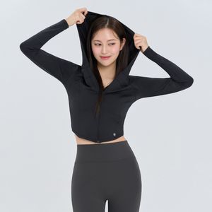 SWZ25010-01 소프트 라운드 크롭 후드집업 블랙