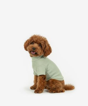 강아지 베이직 목폴라 (카키)