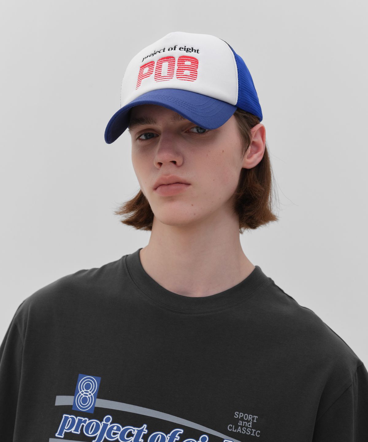 피오팔(PO8) PO8 BREEZE CAP - COBALT BLUE