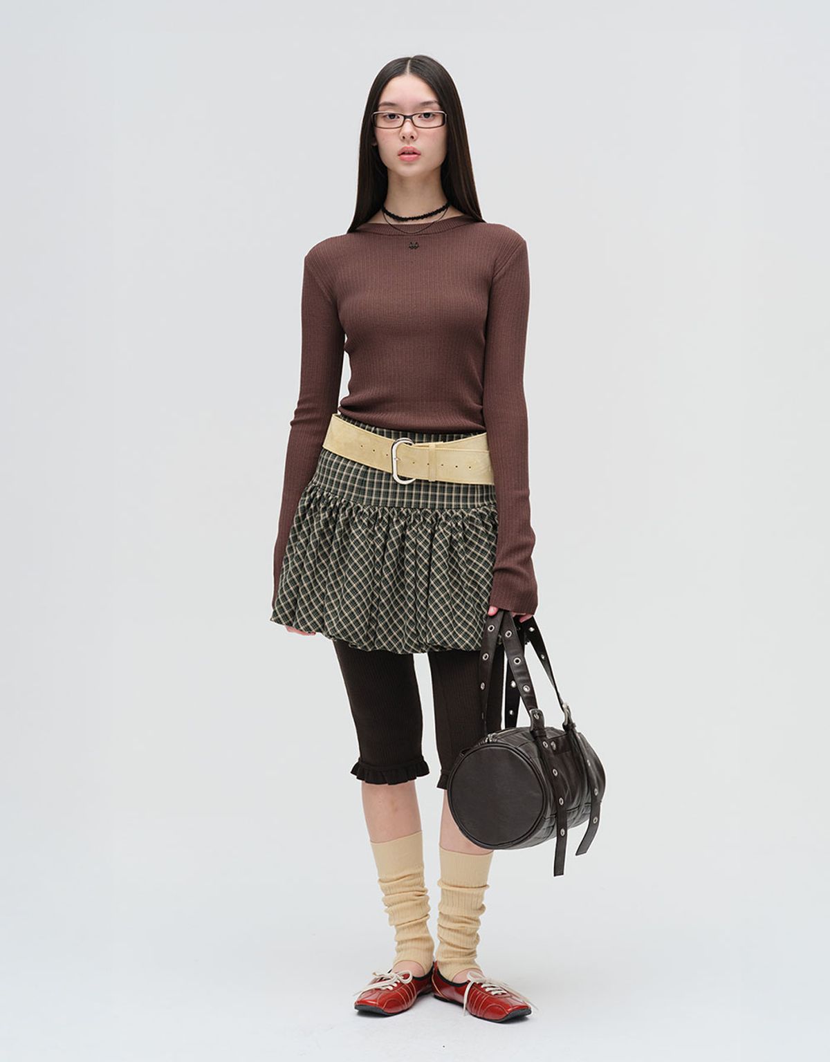 엠엠더블유(MMW) [MMW] EYELET DF BAG (BROWN)