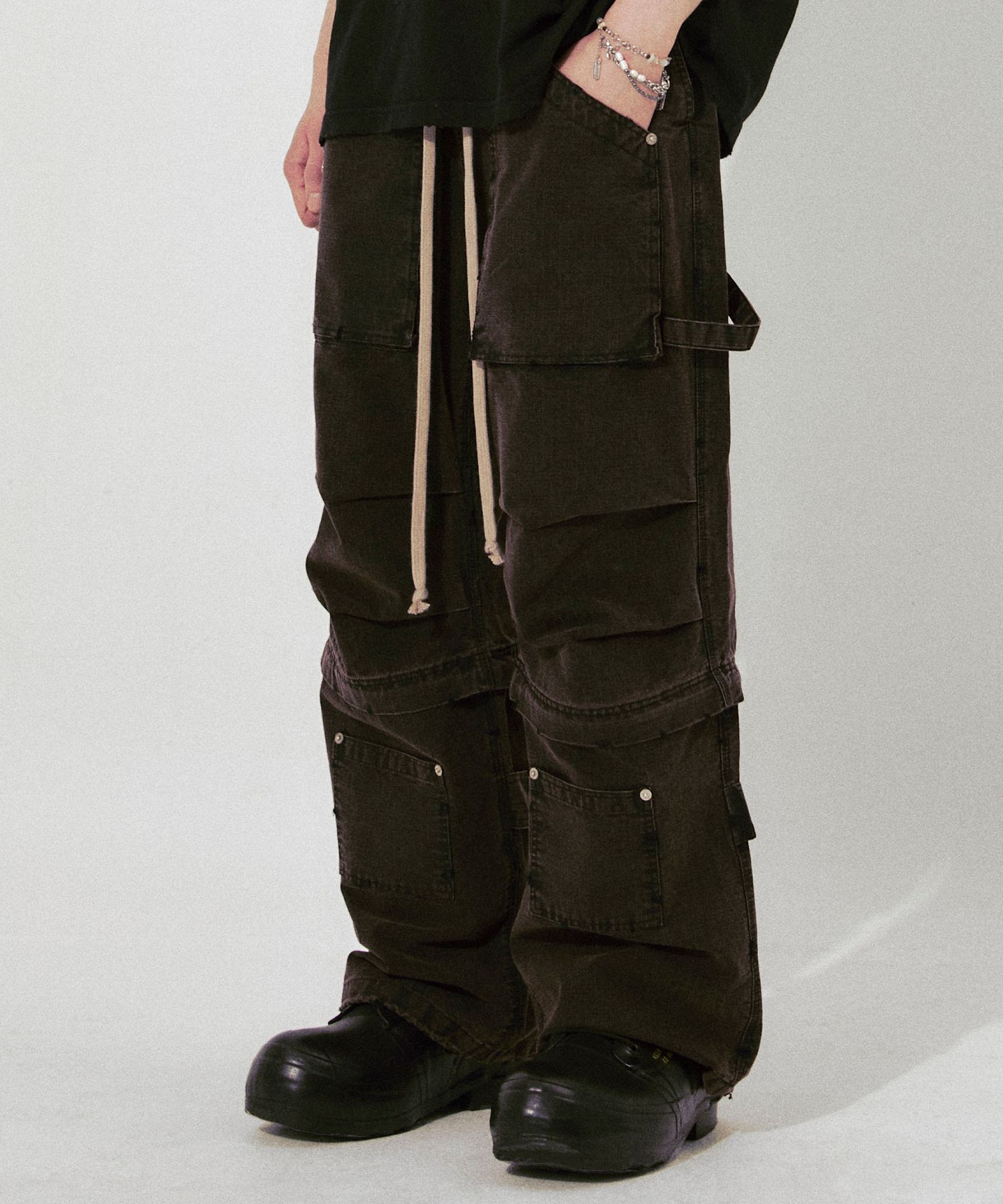 パンツ FLAVORISM VTG Detachable Ripstop Cargo MUSINSA | FLAVORISM VTG Detachable Ripstop Cargo pants (Washed Brown)