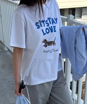 PUPPY 오버핏 반팔티_화이트