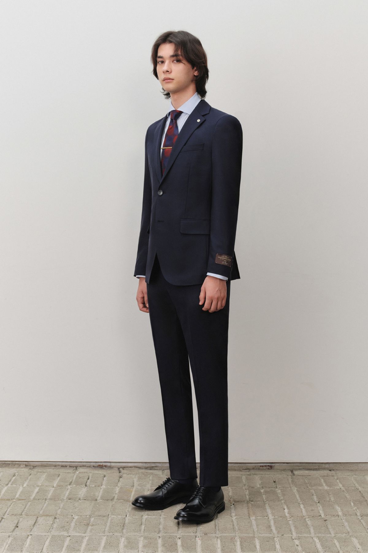 본(BON) [Perfect Suit] CANONICO 울 100 카미치아 수트 네이비 BNESJA010NY_BNESPA110NY