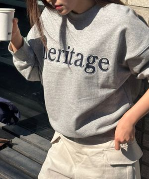 heritage 소프트 스웻셔츠_멜란지그레이