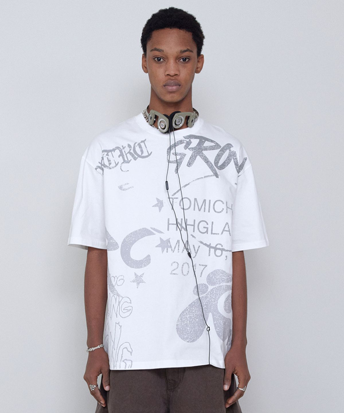 리트리버클럽(RETRIEVER CLUB) MULTI LOGO TEE [WHITE]