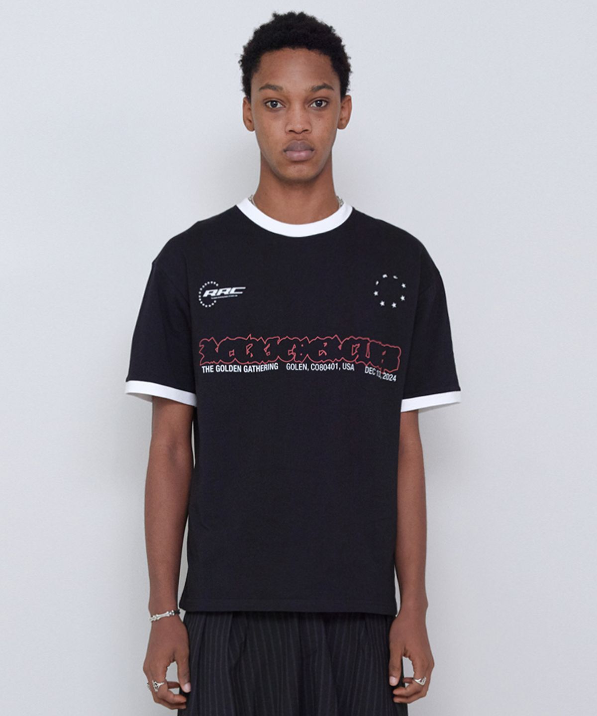 리트리버클럽(RETRIEVER CLUB) BACK NUMBER RINGER TEE [BLACK]