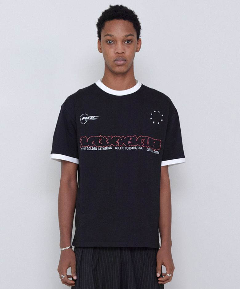 BACK NUMBER RINGER TEE [BLACK]