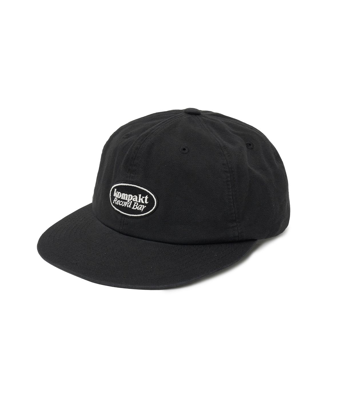 콤팩트 레코드 바(KOMPAKT RECORD BAR) KRB 6panel Oval Logo Cap - Black