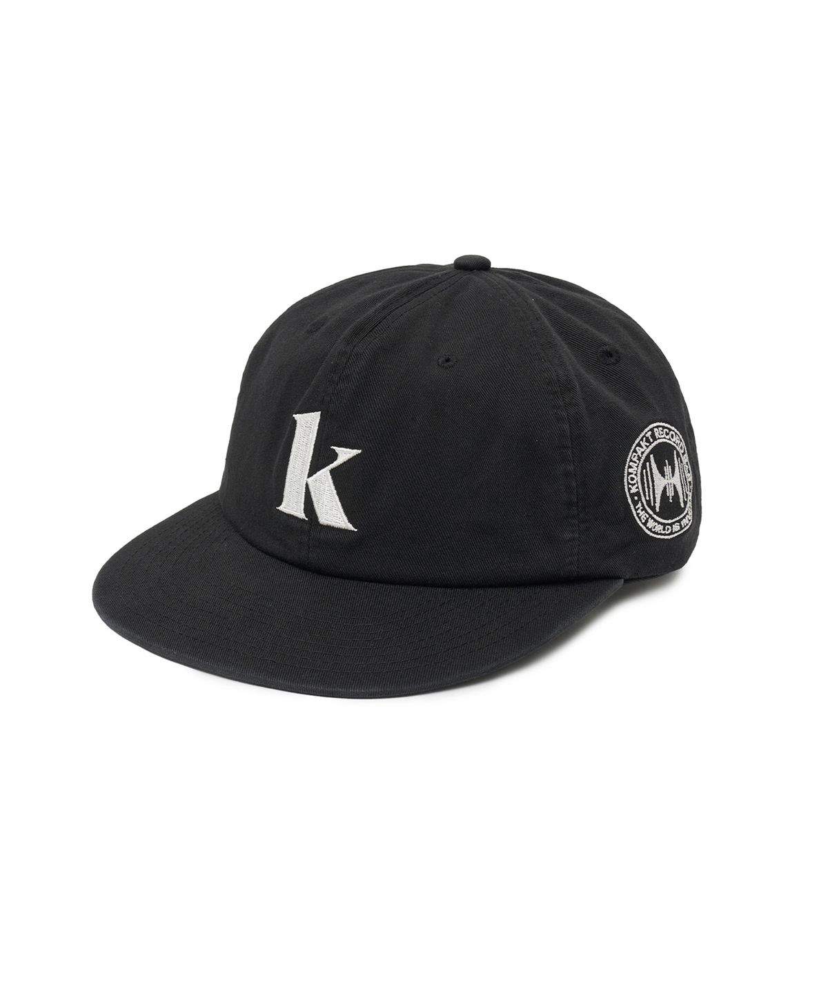 콤팩트 레코드 바(KOMPAKT RECORD BAR) KRB 6panel K Logo Cap - Black