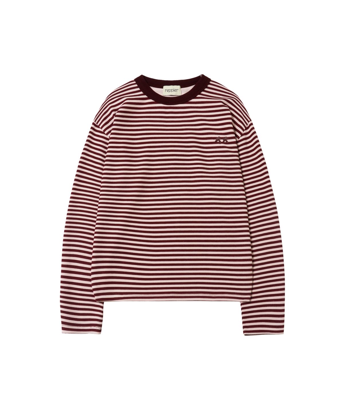 레피어(REPPIER) Stripe Long Sleeve (Plum)