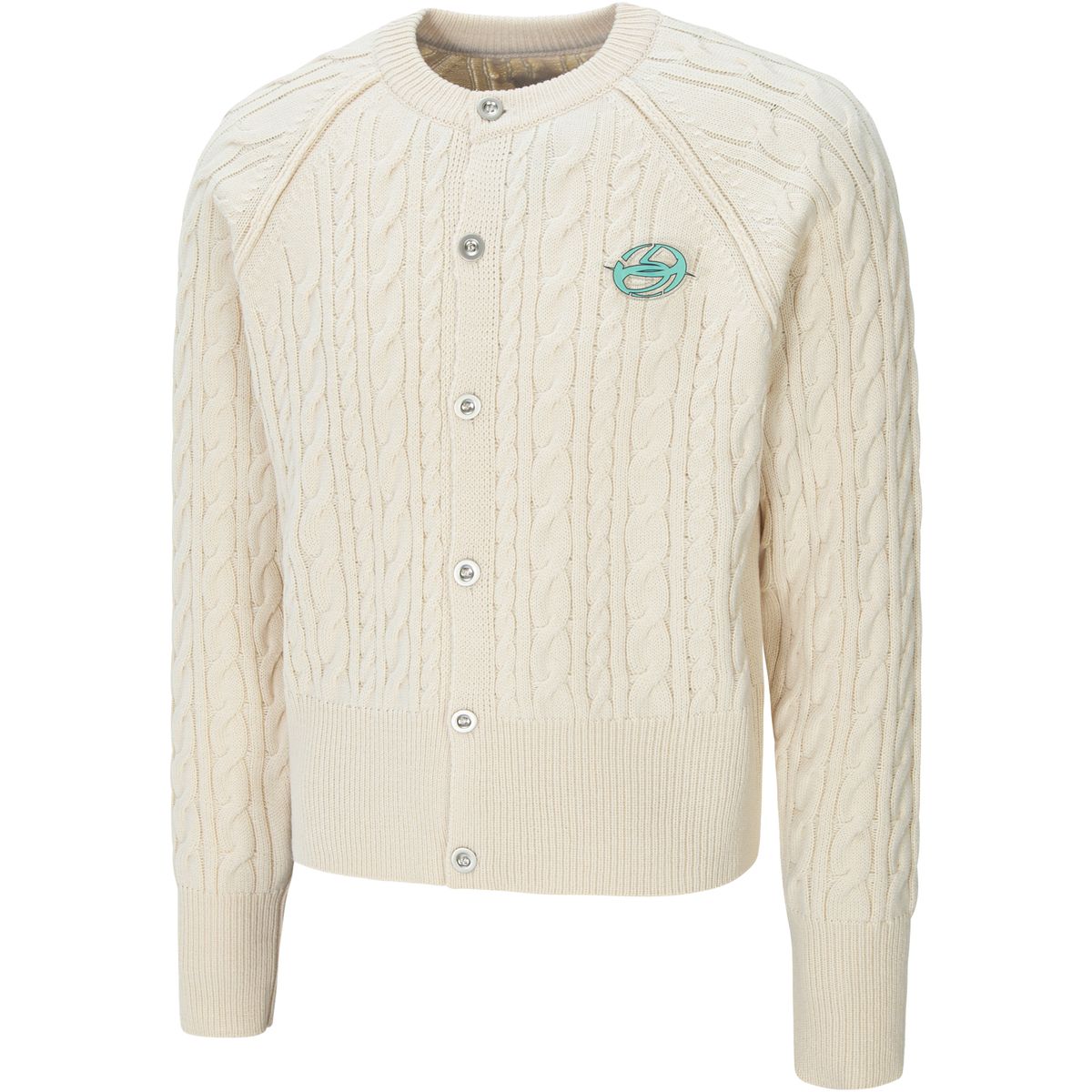 엔드파이브클럽(ANDFIVECLUB) twisted raglan cardigan [ivory]