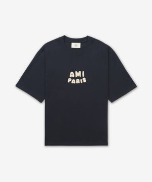 파리 로고패치 반소매 티셔츠 - 네이비 / UTS0757264011