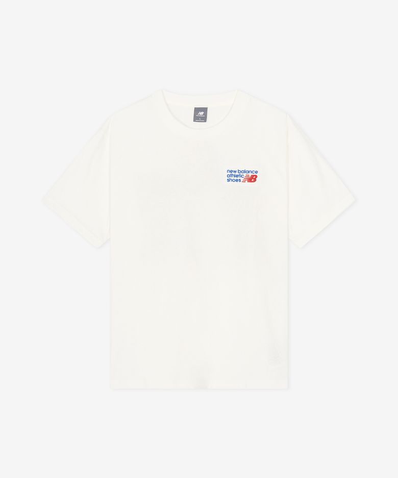 NBNEG32823 / UNI 에센셜 클래식 레터링 반팔티 (WHITE)