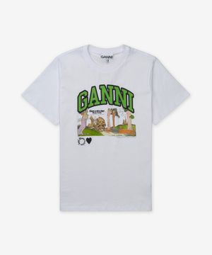 베이직 저지 포피 C 릴렉스핏 반소매 티셔츠 - 화이트 / T42883575151