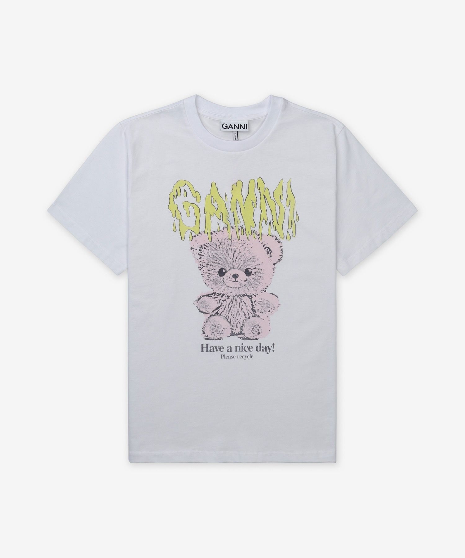 ★Ganni★ Basic Jersey Teddy Relaxed Fit Short Sleeve T-Shir MUSINSA | GANNI Basic Jersey Teddy Relaxed Fit Short Sleeve