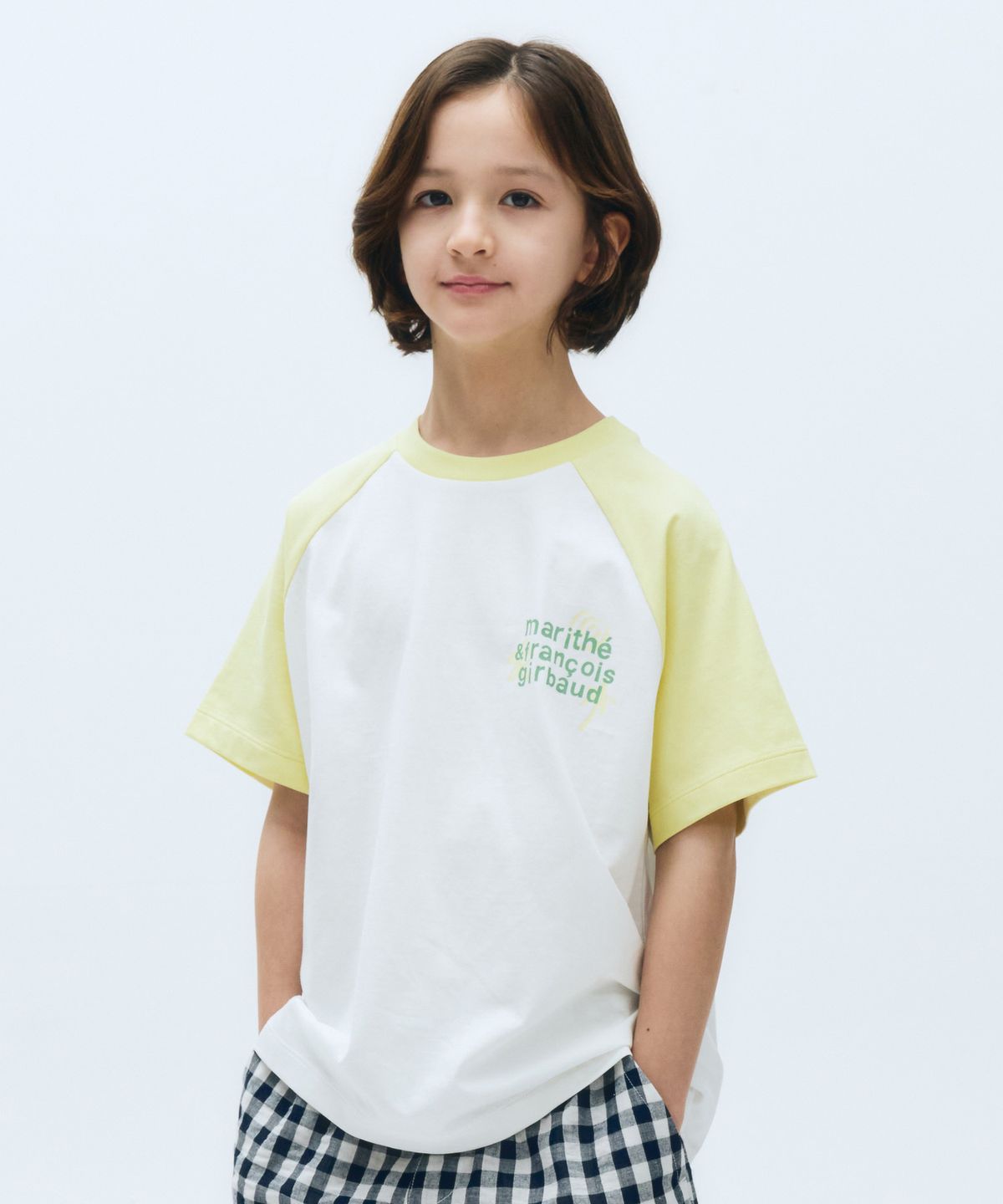 마리떼 키즈(MARITHÉ KIDS) KIDS OVER FIT RAGLAN LOGO TEE yellow